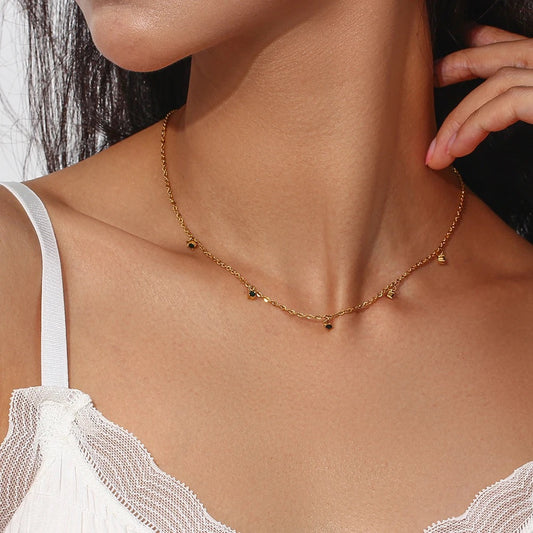 Green emerald necklace
