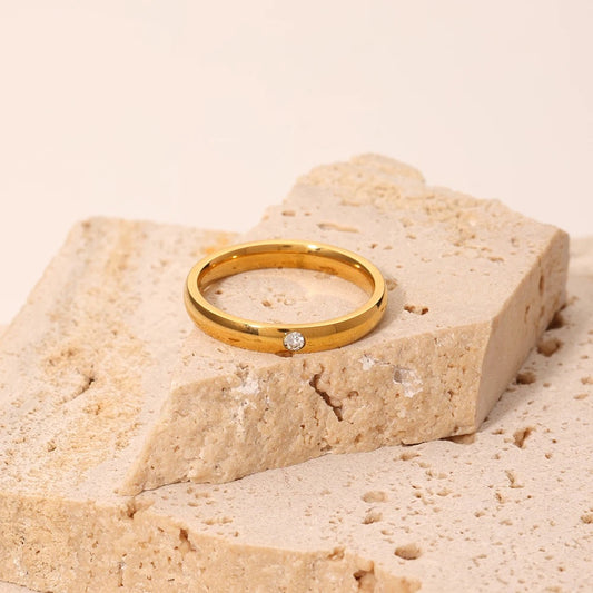Evergreen Solitaire Ring